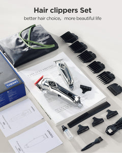 Limural Hair Clippers for Men + Cordless Close Cutting T-Blade Trimmer Kit - limural
